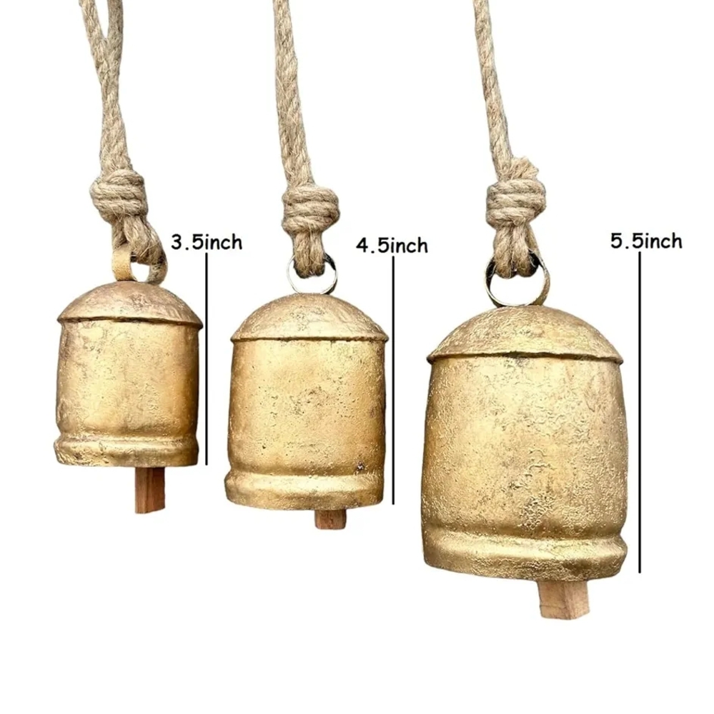 Rustic Cow Bells On Rope - Picture 4 of 6